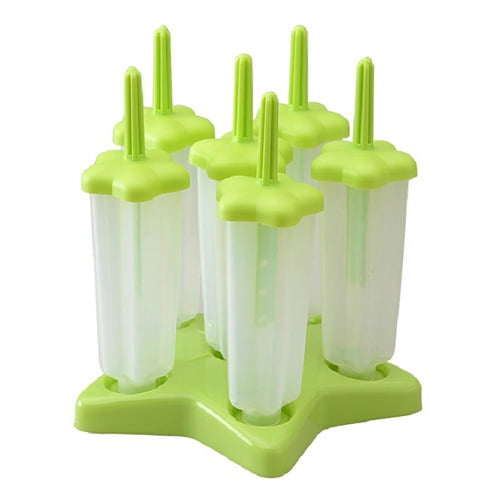 Details about   6pcs Silicone Ice Cream Maker Popsicle Mold Set Ice Pop Lolly Mold BPA Free 