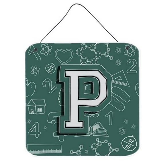 Carolines Treasures  Letter P Back To School Initial Wall and Door Hanging Prints