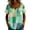 Green, variant on Molidfa Women's Notch Neck Blouse Short Sleeve Plaid Ruched Front Button Down Loose Fit Casual Elegant Top