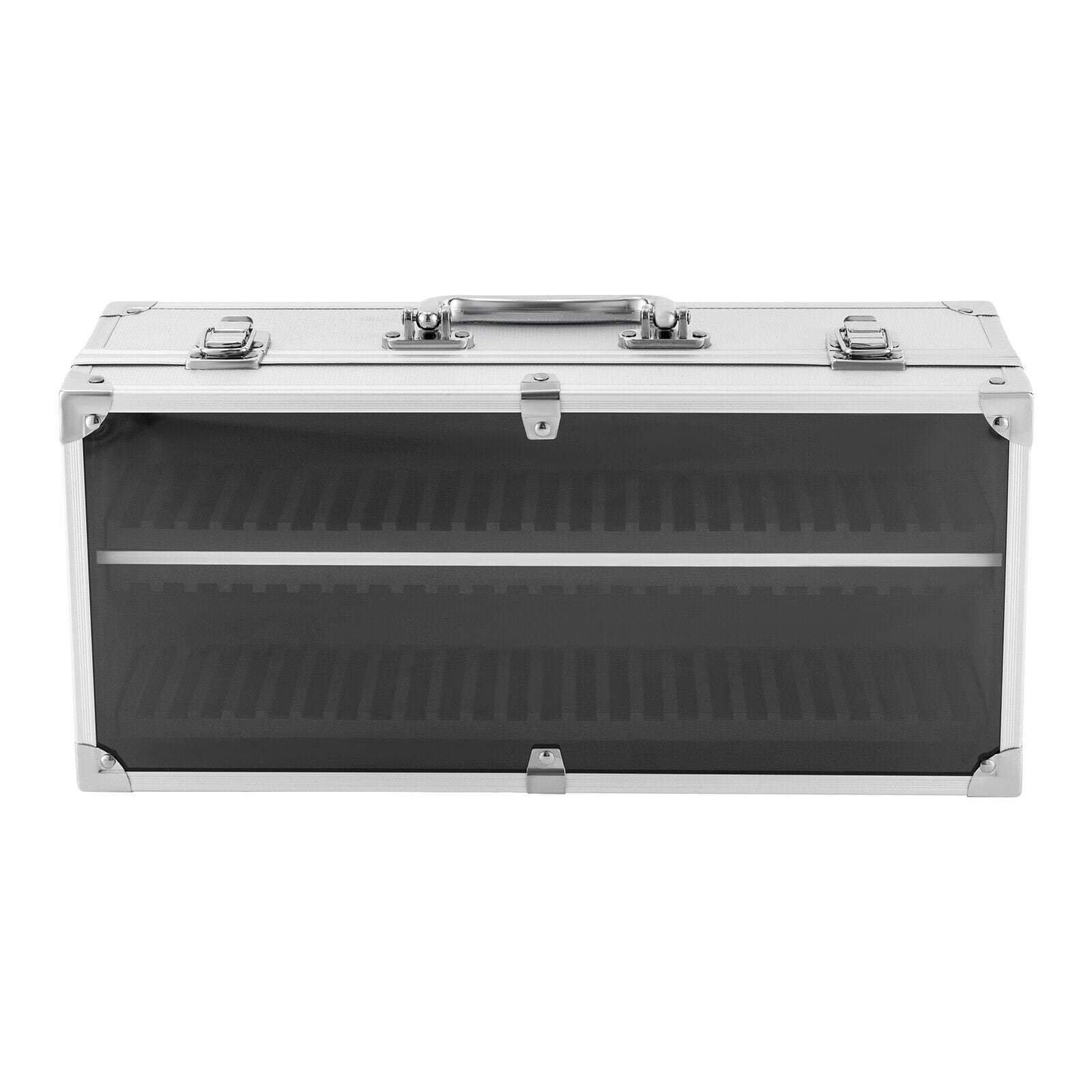 Aluminum Storage & Display Box,Silver Coin Slab Case Holds 50 PCGS NGC ANACS Coin Holders Slabs