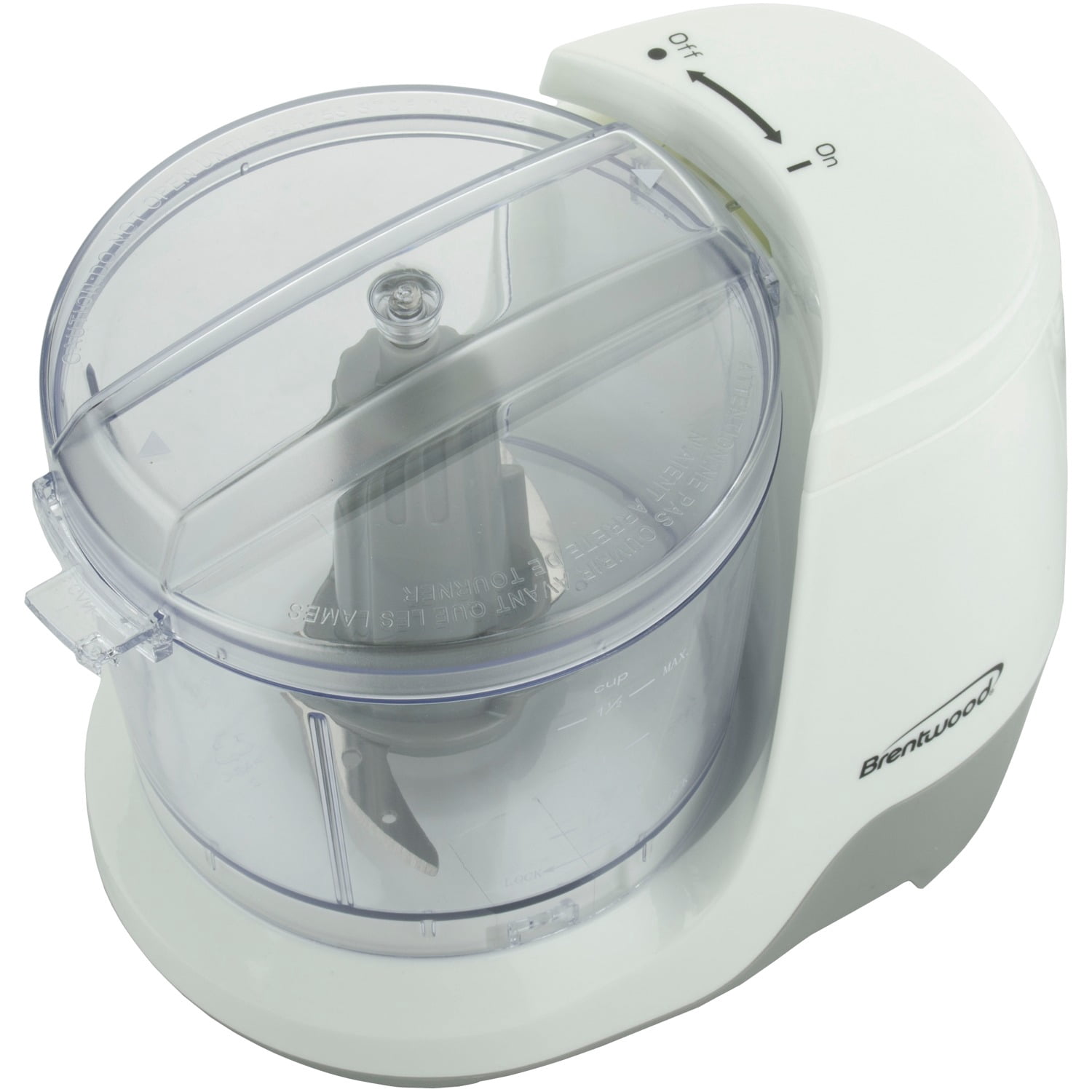 Brentwood Appliances 100-Watt 1.5 Cup Mini Food Chopper - White