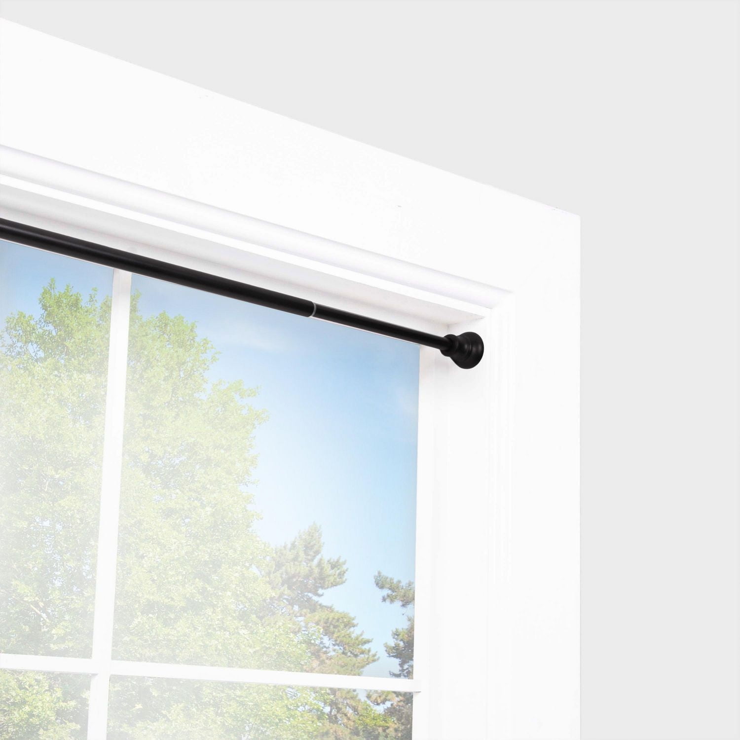 Tringle de tension Lunar Fast Fit Nicholas à occultation complète et sans outil 1,6 cm diamètre, longueur réglable En plusieurs couleurs