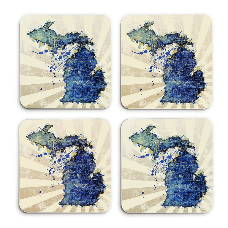 Michigan drink shop coasters