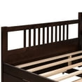 thumbnail image 6 of Full Size Daybed for Living Room/ Bedroom, Wooden Sofa Bed with Twin Size Trundle, No Box Spring Needed, 6 of 8