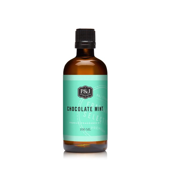 P&J Trading - Huile Parfumée Chocolat Menthe 100 ml - Huile Parfumée pour Fabrication de Bougies, Fabrication de Savon, Huile de Diffuseur