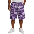 thumbnail image 3 of LTTVQM Men's Camo Shorts 2026 Casual Elastic Drawstring Summer Shorts Lightweight Fashion Walking Short Trousers with Pocket Purple 4XL, 3 of 5