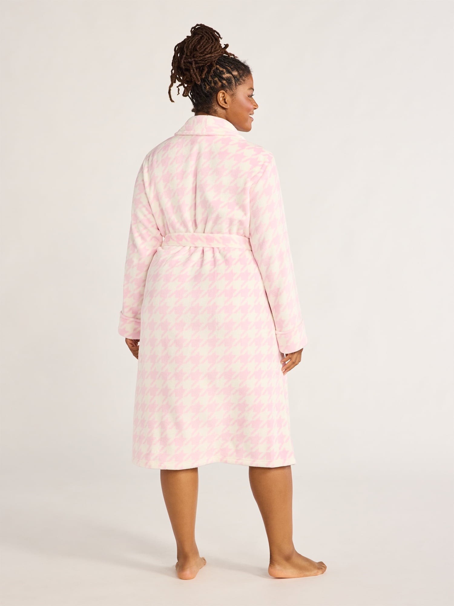 Joyspun Women's Plush Robe, Sizes S to 3X