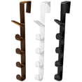 thumbnail image 1 of Miangastore Over Door Towel Holder Black 3Pcs 10.9x2In, 1 of 8
