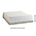 thumbnail image 4 of Sentmoon Jupe de Lit Antidérapante en Dentelle Jupe de Lit Élastique Style Hôtel Adaptée pour Matelas à Ressorts pour Maison Hôtel pour Utilisation Toutes Saisons, 4 of 7