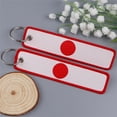 thumbnail image 3 of 2 Pack Motorcycle Key Tags, Flag Embroidery Key Fobs & Keychains, 3 of 8