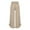 Beige, variant on Women's High Waist Wide Leg Pants, Paper Bag Waist Palazzo Trousers with Asymmetrical Ruffle Hem, Cotton Linen Blend Loose Casual Pants for Beach, Vacation, Date and Daily Wear