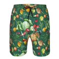 thumbnail image 3 of Salouo Vegan Pattern Swim Trunks for Men,Men's Hawaiian Bathing Suit Swimsuits Quick Dry Swimming Board Shorts Beach Shorts with Pockets-X-Large, 3 of 6