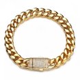 thumbnail image 3 of QQTDFG 10mm 8.66" Hip Hop Women Men Miami Chain 316L Stainless Steel Curb Link Bracelet-default, 3 of 3