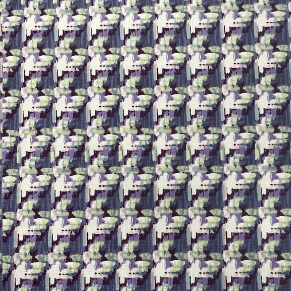 Stylish Fabric 60" DTY Semi Shiny Stretch Knit Tribal Apparel Fabric 1 Yard By the Yard, Violet Seafoam Green