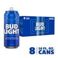 thumbnail image 3 of Bud Light American Light Lager Beer 8 Pack 16 fl oz Aluminum Cans 4.2% ABV, 3 of 9
