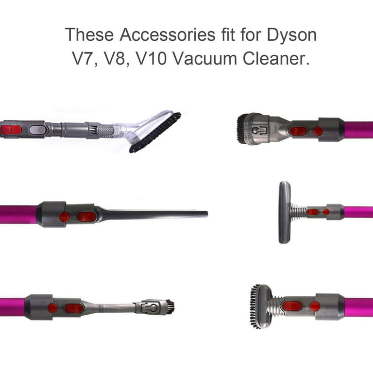 Tools Vacuum Brush Attachments Replacement for Dyson V7, V8, V10 Cordless  Vacuum Parts 8 Pack