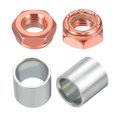 thumbnail image 4 of Uxcell Skateboard Truck Hardware Kit, Skateboard Truck Lock Nuts Axle Washers Spacer Speed Rings Set, Silver Black Red, 4 of 5