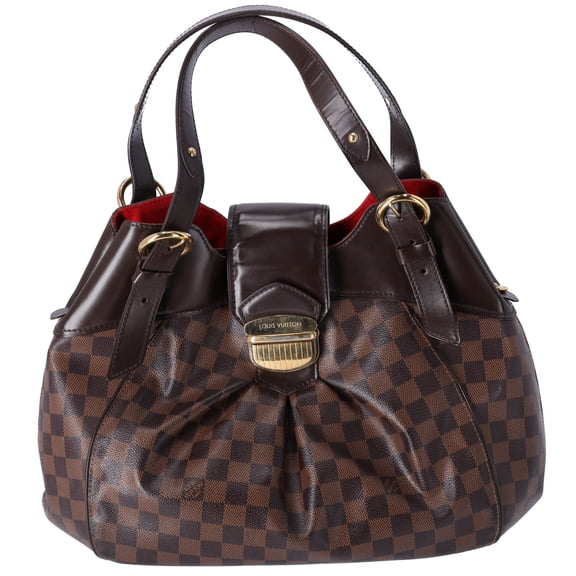 Pre-Owned Louis Vuitton Sistina GM Damier Ebene Shoulder Bag N41540 Canvas