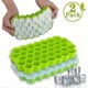 thumbnail image 1 of 2023 - Ice Cube Tray Silicone 2 Pieces Ice Cube Tray With Lid Bpa Free Ice Cube Tray 37 Compartments Ice (ShiKai), 1 of 5