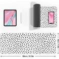 thumbnail image 3 of Polka Dot White Large Desk Mat Desk Pad,Extended Large Mouse Pad Cute Mouse Pads For Desk Accessories,31.5 x 11.8Inch Long Computer Keyboard MousePad Mouse Mat with 3mm Non-Slip Base and Stitched Edge, 3 of 6