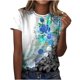 thumbnail image 1 of Camiseta de manga corta suelta con cuello redondo y estampado informal a la moda para mujer Fridja  hjk4370, 1 of 8