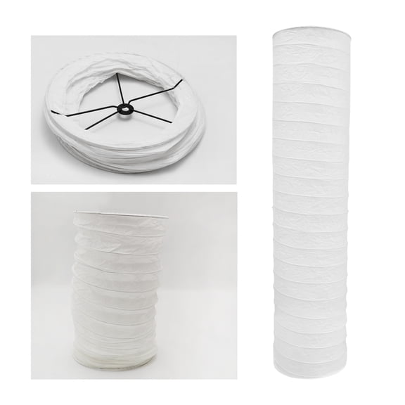 Paper Nordic Style Floor Lamp Shades, Barrel Shape Universal Fit Lightweight, Fits Home Hotel Table Wall Lamps