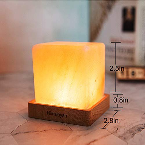 Natural Himalayan Cordless Salt Lamp Rock Crystal Rechargeable?Builtin