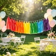 thumbnail image 6 of Colorful Paper Tassel Garland - 5 Color Options | 32 x 24cm (12.6 x 9.4in) | Perfect for Birthday, Baby Shower, Wedding Decor, 6 of 6