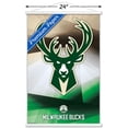 thumbnail image 2 of NBA Milwaukee Bucks - Logo 16 Wall Poster with Wooden Magnetic Frame, 22.375" x 34", 2 of 3