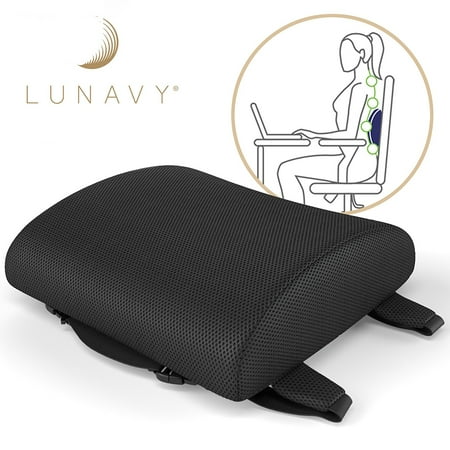 Ergonomic Memory Foam Backrest Cushion Lumbar Support For Lower