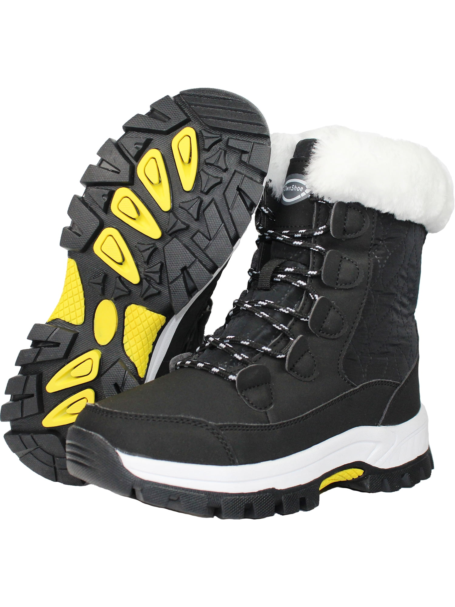 Women's Winter Snow Boots Denim Ankle Flat Outdoor Waterproof Shoes  LC