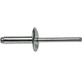 thumbnail image 3 of Fastenere Large Flange Pop Rivets - 3/16" x 1/2" (50 pcs) Heavy Duty, Open-End, Aluminum Corrosion-Resistant, High Tensile & Shear Strength, 6-8 Gap .376" - .500", 3 of 4