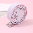 thumbnail image 4 of Cinta métrica redonda para medir el IMC y medir la grasa corporal con precisión Cinta retráctil de 1,5 m para controlar la cintura, la actividad física y la salud, 4 of 7