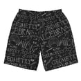 thumbnail image 5 of Wukai Black Scientific Print Beach Trunks with Compression Liner Swimsuit Quick Dry Beach Sports Shorts with Pocket-XX-Large, 5 of 8