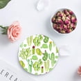 thumbnail image 4 of RYLABLUE Green Cactus Set of 4 Round Coaster for Drinks, Absorbent Ceramic Stone Coasters Cup Mat with Cork Base for Home Kitchen Room Coffee Table Bar Decor, 4 of 5
