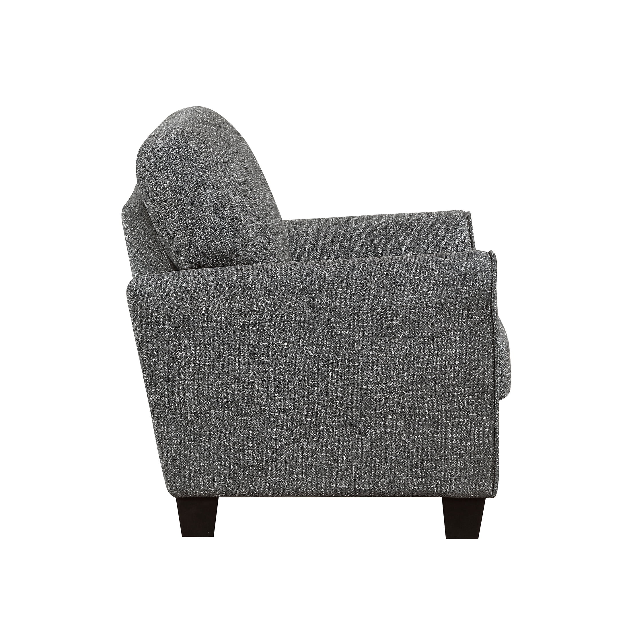 OakvillePark Nyra Chenille Chair, Dark Gray