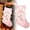 Snowman, variant on Pink Christmas Stocking,18 Inch 3D Shiny Bling Large Stocking,Winter Snowflake Large Xmas Stockings for Family Holiday Christmas Party Decorations Gift(Deer)
