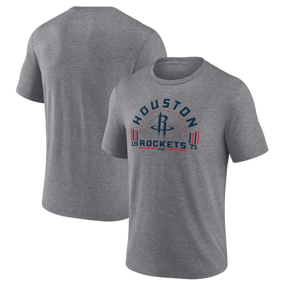 Men's Gray Houston Rockets Team Freedom Tri-Blend T-Shirt