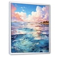thumbnail image 2 of Designart "Aqua Mirage in the Clouds" Nautical & Beach Floater Framed Wall Art Print, 2 of 7