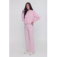 thumbnail image 3 of Women's Zip Front Bubble Hem Hooded Sweatshirt, 3 of 4