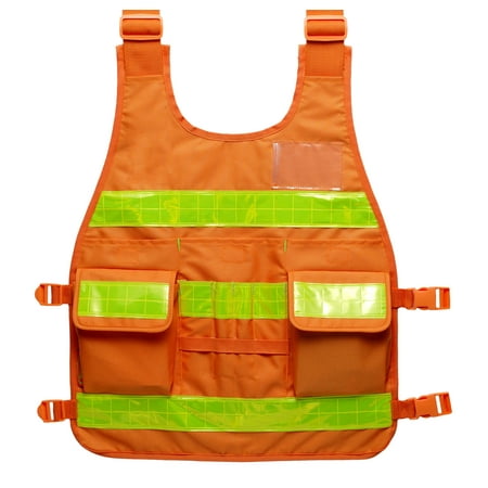 

Industrial Premium High Visibility Fluorescent Reflective ANSI Class 2 Safety Vest One Size Fits All