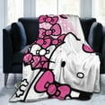 thumbnail image 6 of Hello Kitty Throw Blanket, Cozy Flannel Blankets For Boys Girls, Super Soft Warm Blanket For Couch Sofa Bed, 6 of 9