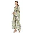 thumbnail image 3 of Moomaya Hooded Caftan For Women's Long Printed Bikini Cover Up Summer Turkish Beachwear-6519, 3 of 7