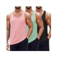 thumbnail image 6 of COOFANDY Men's 3 Pack Tank Tops Cotton Performance Sleeveless Casual Classic T Shirts, 6 of 6