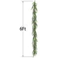 thumbnail image 5 of Guvpev Pine Garland Christmas Decorations, 6FT Real Touch Winter Pine Garland with Berry, Artificial Greenery Garland Norfolk Pine Leaves for Holiday Season Mantel Fireplace Table Runner Centerpiece, 5 of 16