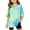 Green, variant on Shadoumai Shirt for Girl Tie Dye Print Crewneck Short Sleeve T Shirt Loose Tee Tops Kids Summer Clothing