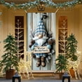 thumbnail image 6 of Beautynvta Christmas Door Cover, 35x71 Inch, Blue Knitted Gnome Door Hanging Wreath Hanging Banner Winter Holiday Background Banner for Front Door Christmas Decorations, 6 of 6