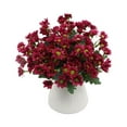 thumbnail image 2 of Faux Mums for Outdoor Planters 5 Bundles Artificial Sunset Chrysanthemum Outside Porch Garden Autumn Flowers Decor No Fade Fall Flower Fake Fall Plants Red, 2 of 8