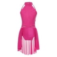 thumbnail image 2 of YONGHS Kids Girls Lyrical Dance Dress Sleeveless Figure Ice Skating Leoatrd Dancewear Rose 10, 2 of 7