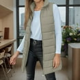 thumbnail image 3 of Womans Vests Puffer Vest for Women Zipper Sleeveless Womens Vests Lightweight Winter Clothing Puffy Coats for Women, 3 of 6